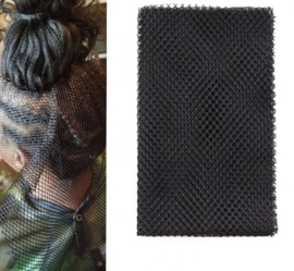 Netstof voor Haar weave Hair weaving stoffen mesh rekbaar stoffen stof vlechten verbergen weft vastnaaien aan haar vlecht verstreken gaatjes stof afmeting 30 X 65