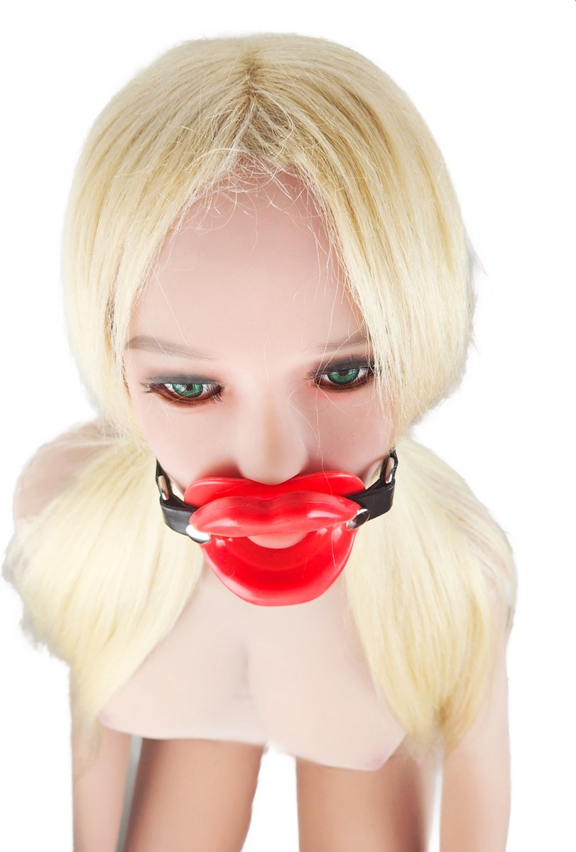 BNDGx® - Gag voor Blow job - Rood - Seks speeltje - mond strap masker bdsm fetish
