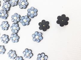 BamBella® - Strass stenen applicatie - 50 stuks roos roze glitter plaatje knutselen scrapbook