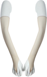 Handschoenen Panty stof Bruin mesh onesize Sexy Lange Elastische handschoen