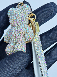 Sleutelhanger hanger tas Strass stenen glitter steentjes hotfix