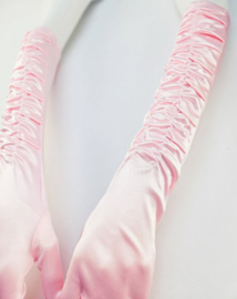 BamBella® - Handschoenen feest Lang Roze - dames - One Size