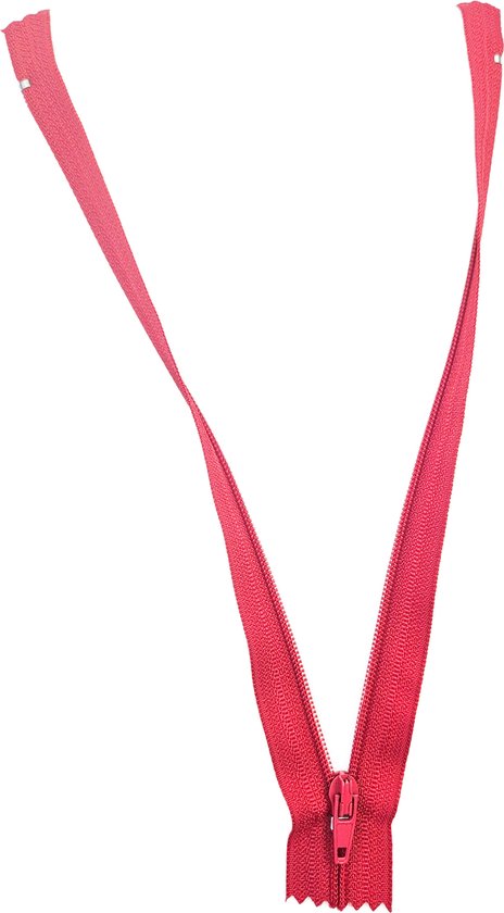 BamBella® Rits 20 cm niet deelbaar Rood dun klein japon kleding ritsen