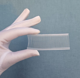 Riddersporen wit  - 1000 stuks -35mm - Zwart - voor aanschiet tang tags label plastic koord
