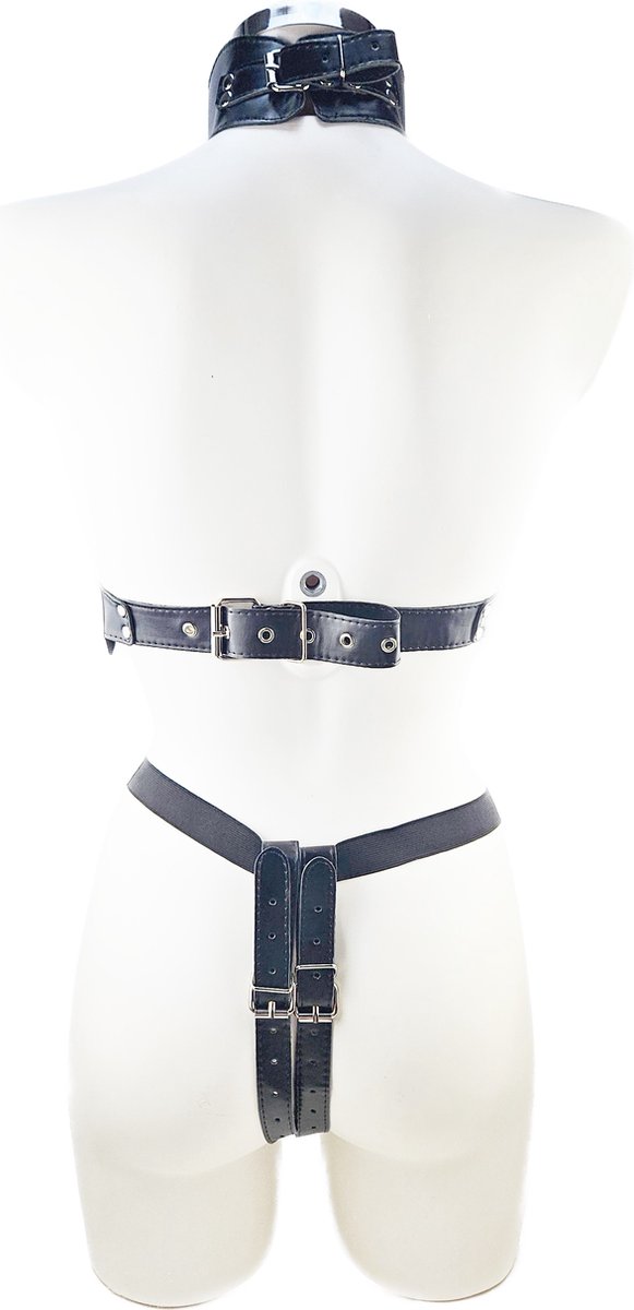 BNDGx® - Bondage tuig pak Harnas vrouw riem - Erotische sex Body Nep Leer - Verstelbaar -