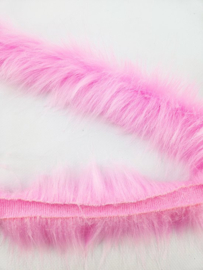 Marabou van bont Fel Roze 1 meter decoratie fournituren Sierband