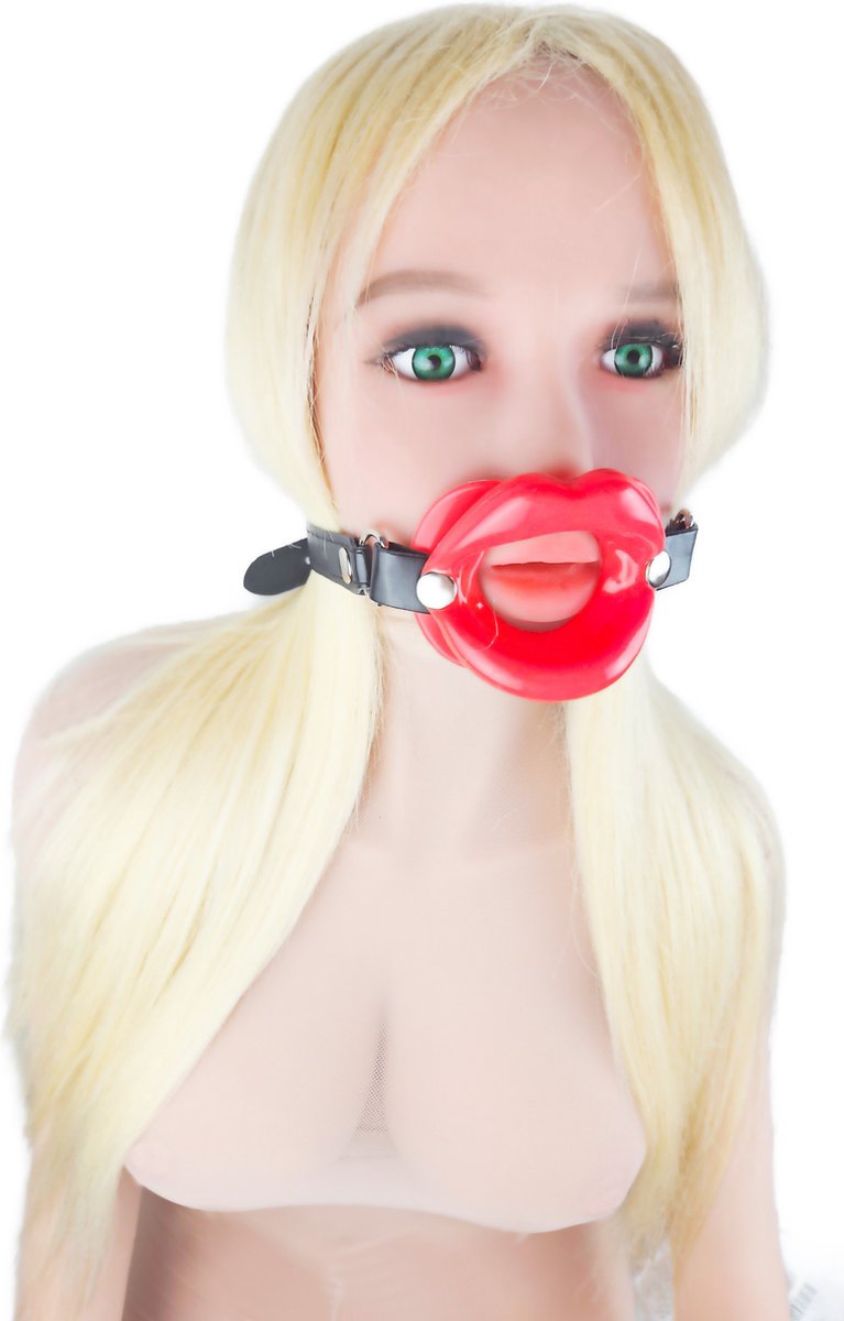 BNDGx® - Gag voor Blow job - Rood - Seks speeltje - mond strap masker bdsm fetish