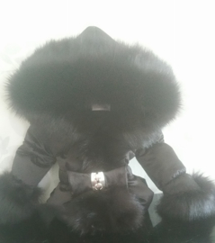 Women's  Winter Coat With Big Fur Collar Fur Faux Fur Jacket