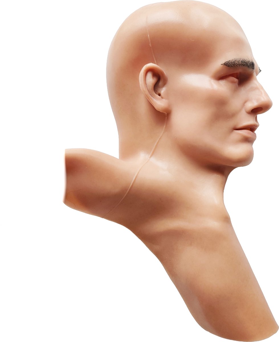 BamBella® - Masker - Realistische man - SIliconen Mask Anoniem heren bijna echt