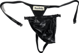 BamBella® open kruis string   nep leer voor mannen - BDSM Erotische Sex kleding