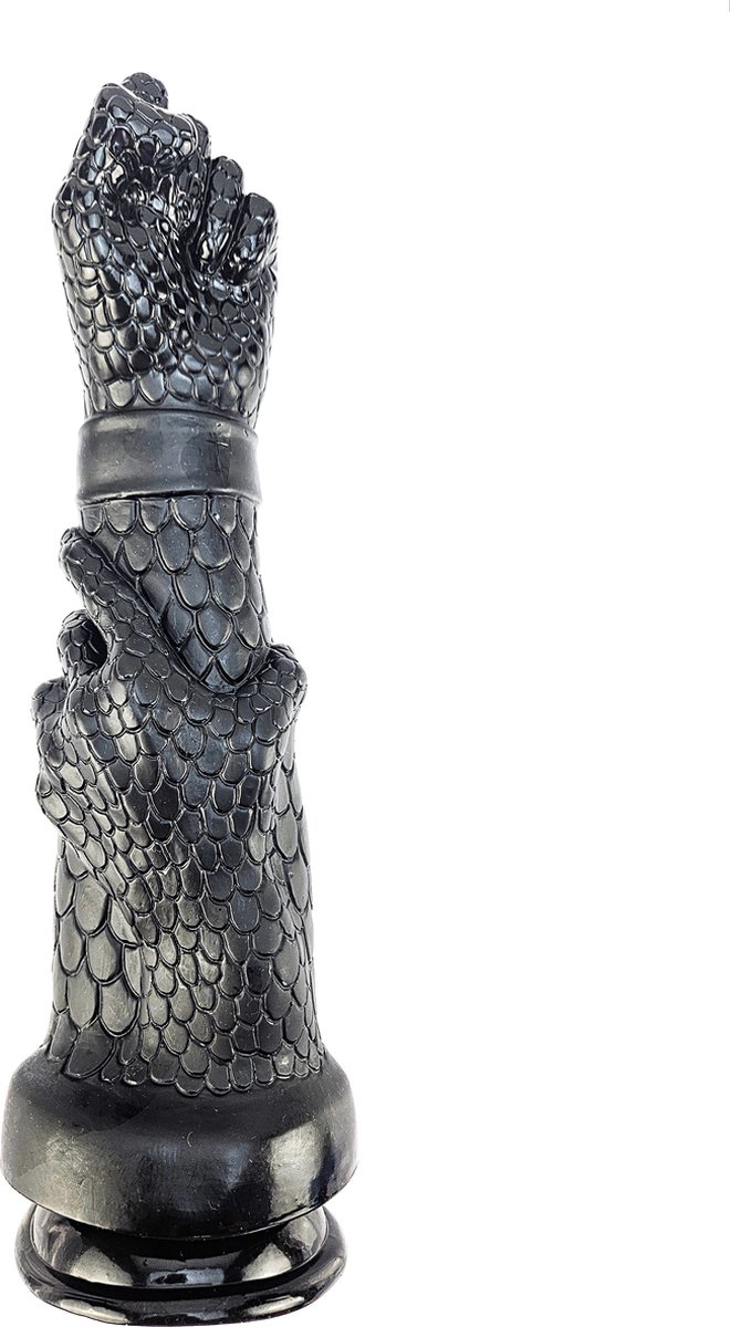 BNDGx® - Dildo - Extreem Grote Hand - 33cm - Zwarte Lange dikke Realistisch Penis -Zuignap -Anaal BDSM SM Fetisch Seks speeltje