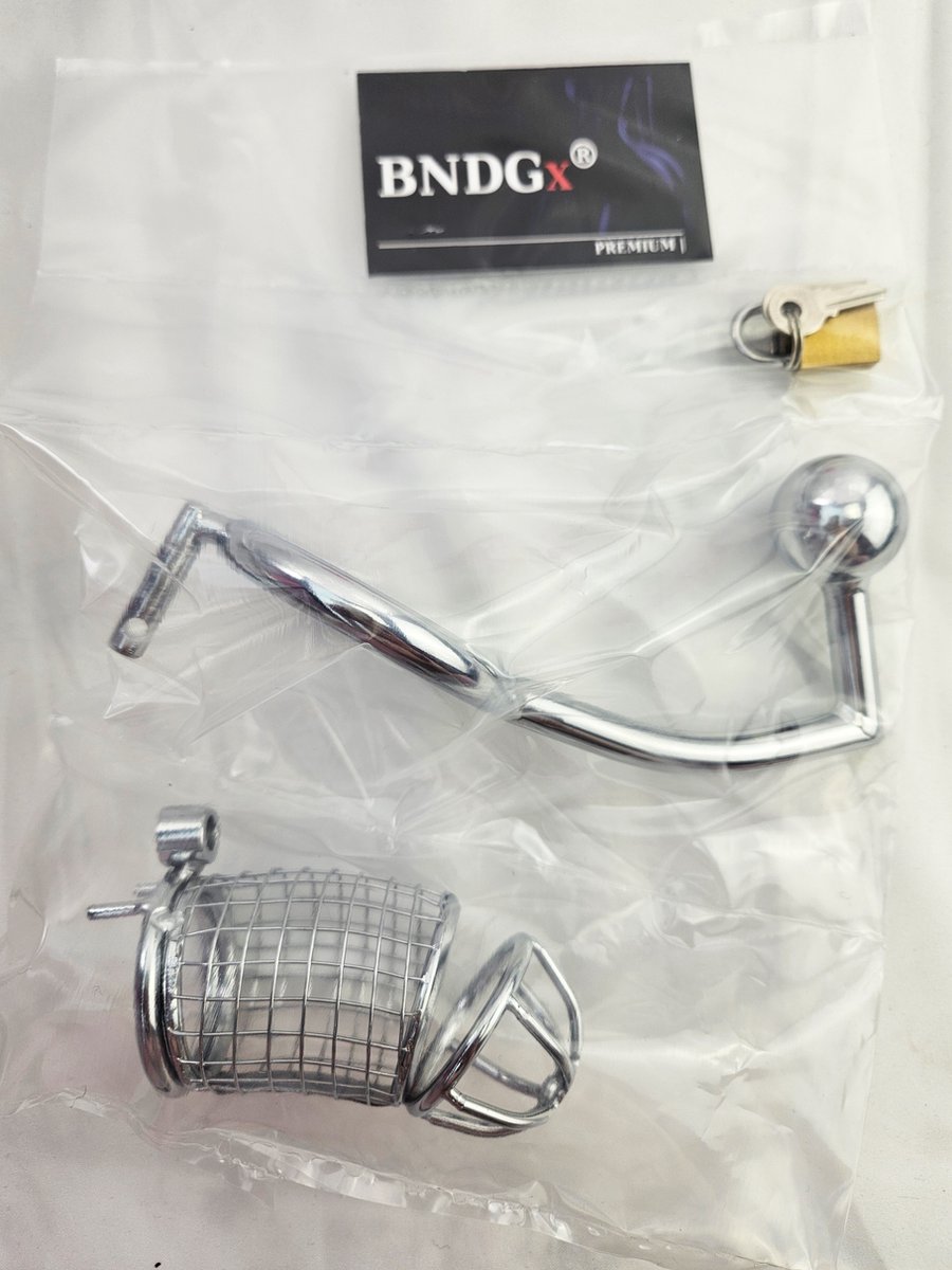 BNDGx® - kuisheidgordel Kuisheidskooi voor mannen -met slot dildo- Penis Kuisheids gordel man penis kooi Strap band bondage