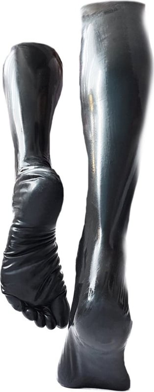 100% Latex sokken kousen - voetfetisj voeten fetish - erotisch Rubber sok voet Kort
