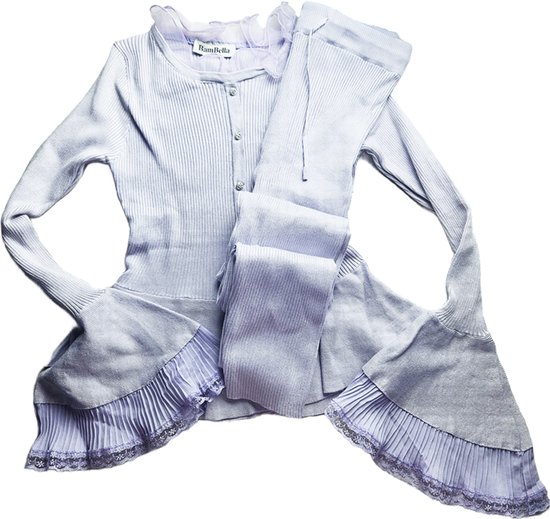 BamBella® - Huispak - Onesize - Dames kleding 2 delig pak met broek ribstof