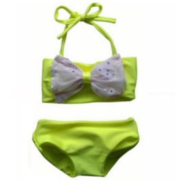 Bikini Neon Geel baby en kind Zwemkleding Badkleding meisje
