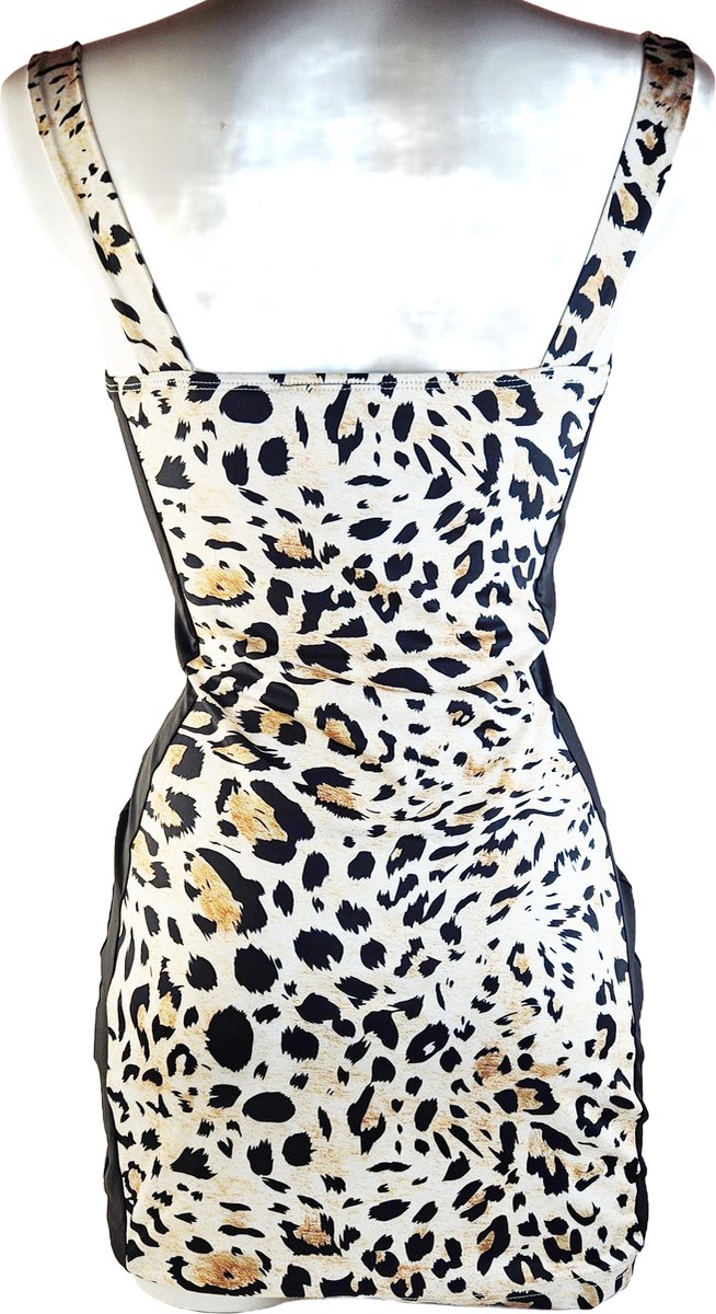 BamBella® - Jurk   Panterprint zwart Dierenprint panter stof