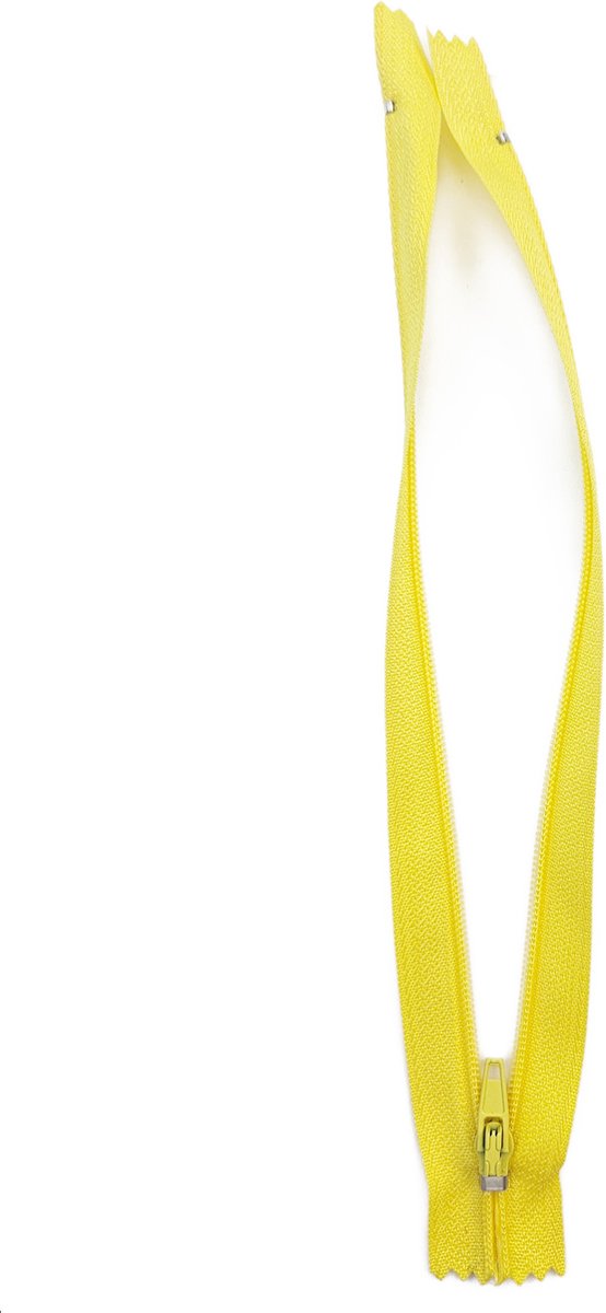BamBella® Rits 20 cm niet deelbaar Geel dun klein japon kleding ritsen