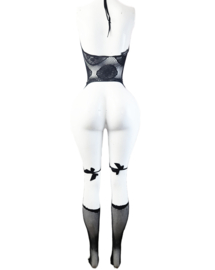 BamBella ® - Panty pak -Onesize - body suit - Dames - Onesize - Erotische jumpsuit van kant lingerie