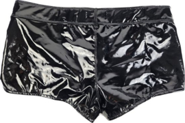 BamBella ® - Boxer short   Datex Zwart (Latex en stof SM kleding BDSM erotische heren kleding