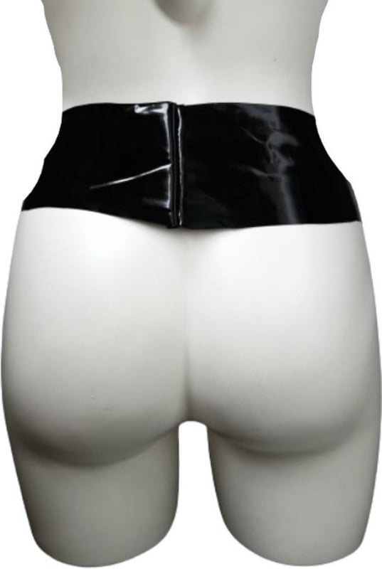 Jarretel LATEX gordel zonder kousen- maat XL - voor knie kousen - Erotische lingerie dames - Sexy garter belt met jarretels