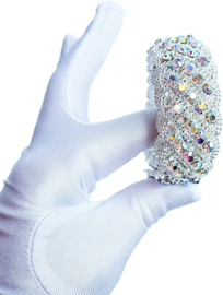 BamBella ® Strass ketting - Breed - lint 30cm steentjes touw diamantjes naaien knutselen versieren glitter