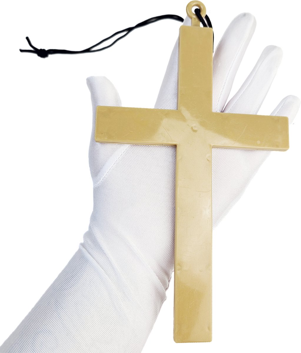 Verkleed ketting grote kruis non priester dominee monnik kerk