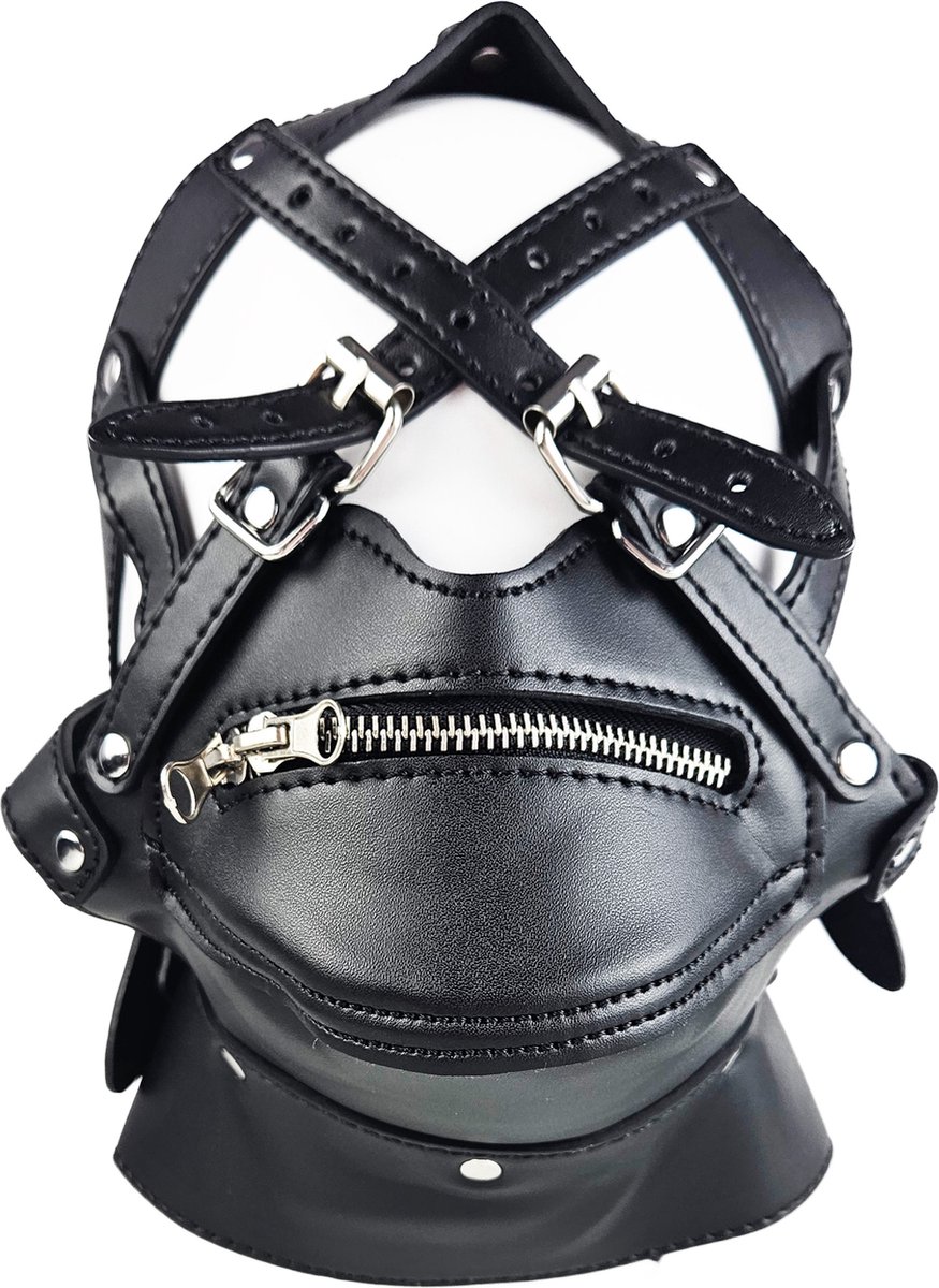 BNDGx® - Extreme BDSM sex Masker - Nep Leer - Met Gag blinddoek - SM Erotisch