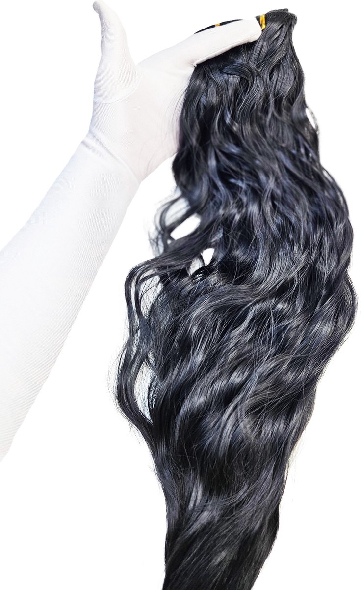 Hair extensions - Clip In - Blond - clip ins curly krullen - Synthetisch haar