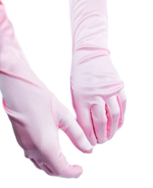 BamBella® Lange Handschoenen Fel Roze onesize Lange Elastische | One Size |
