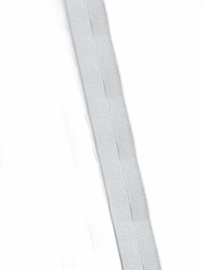 BamBella® Knoopsgat Elastiek - gaten band knoopsgaten - 1 meter - Wit- 15mm breed