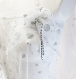 BamBella ® - Erotische nacht kleding jurkje met glitter doorzichtig kant