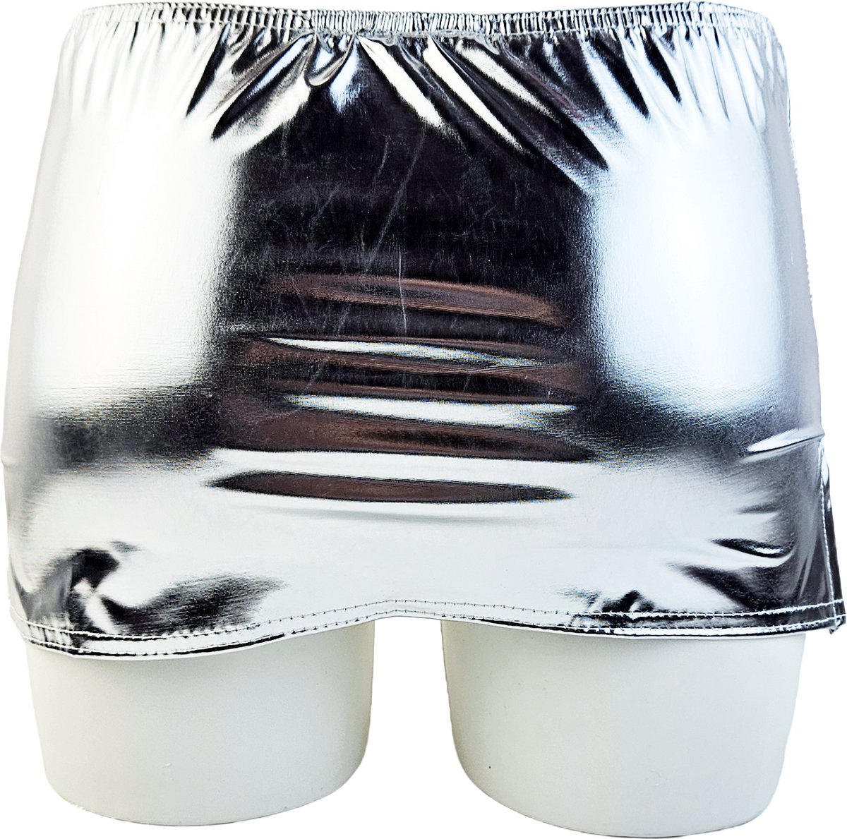 BamBella® - Ultra korte mini rok - Onesize - Shiny Wetlook - Sexy Erotische rokje Super shine metallic Glans Goudgeel
