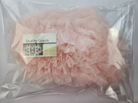 BamBella® Naai band - Breed mesh Kant rushes tutu tule tulle Roze - Sier afwerk band kleding maken