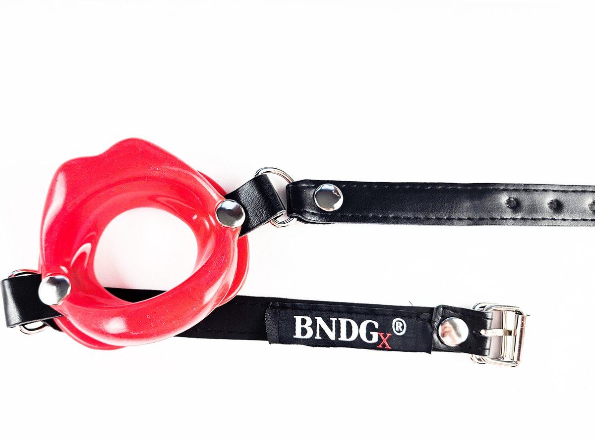 BNDGx® - Gag voor Blow job - Rood - Seks speeltje - mond strap masker bdsm fetish
