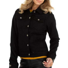 XS t/m XL   SALE Zwarte spijker jack Dames  jas  spijkerjas zomerjas zwart