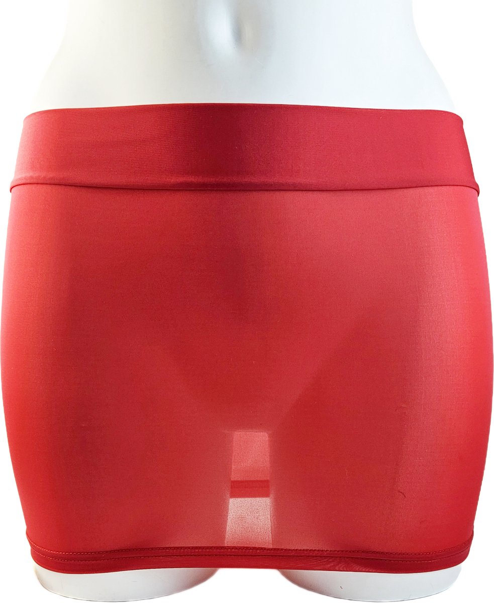 BamBella® - Mini Rok - Sexy Erotische rokje - Onesize - Doorzichtig doorschijnend stretch Wit