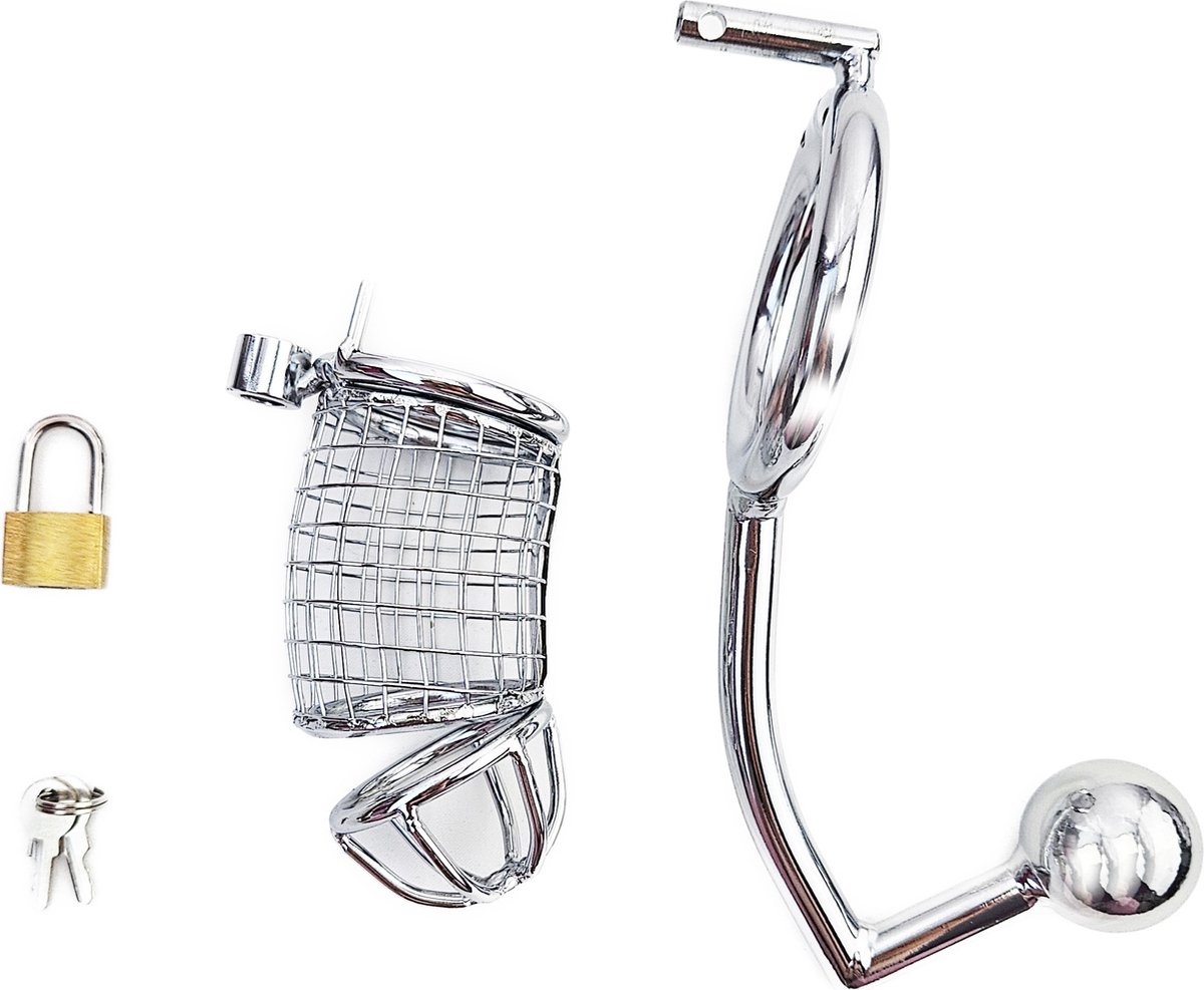 BNDGx® - kuisheidgordel Kuisheidskooi voor mannen -met slot dildo- Penis Kuisheids gordel man penis kooi Strap band bondage