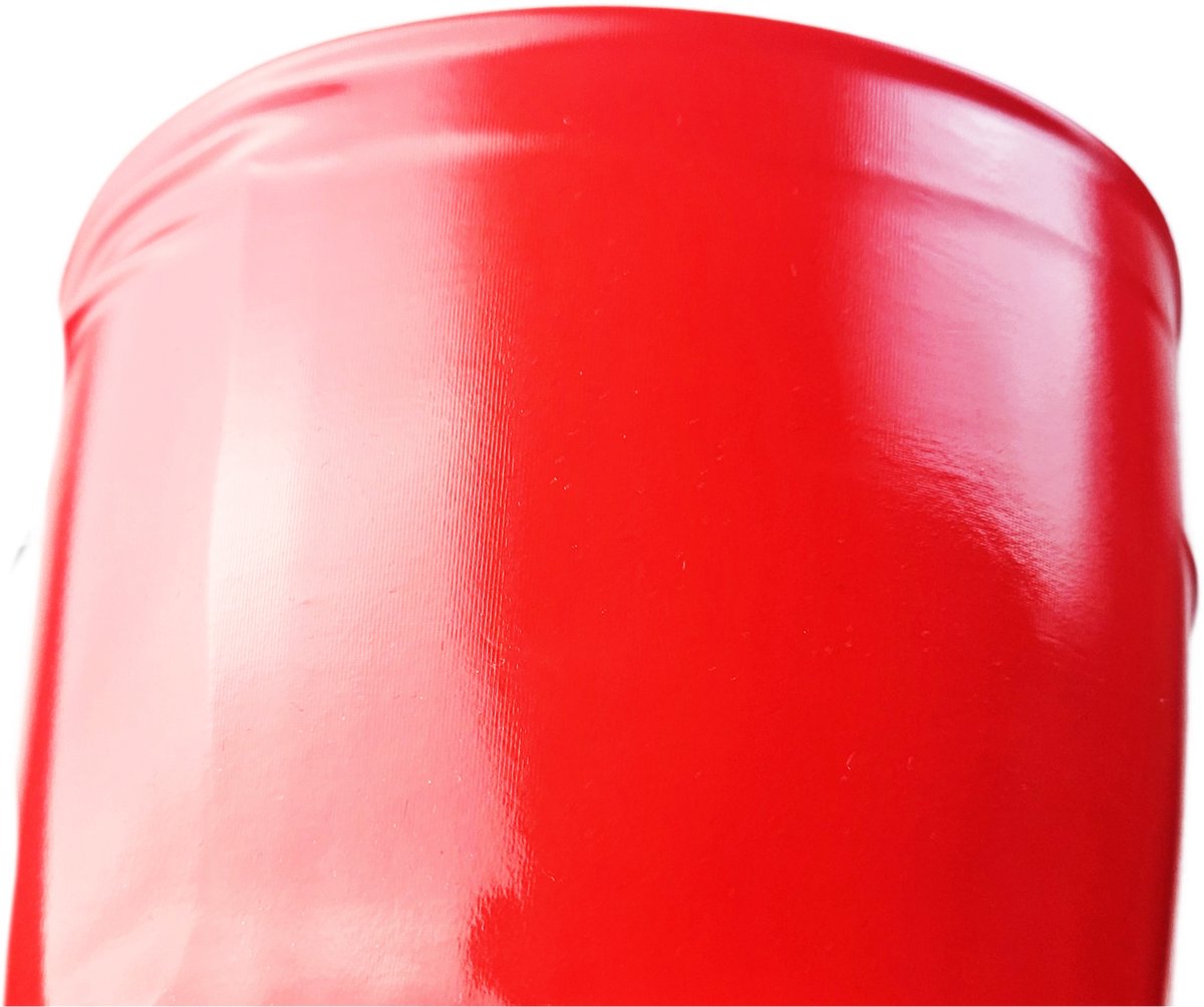 BamBella® - Sexy Hold Up kousen - Rood - Latex - Visnet - jarretelkousen