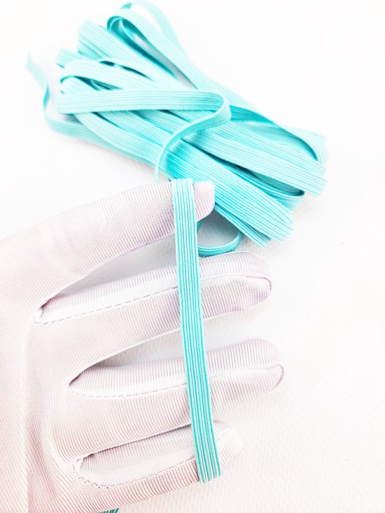 Elastiek 4.5 meter Licht blauw 5mm dunne elastische band touw dun elastieken