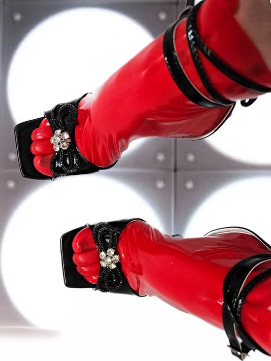 100% Latex sokken kousen - voetfetisj voeten fetish - erotisch Rubber sok voet Kort