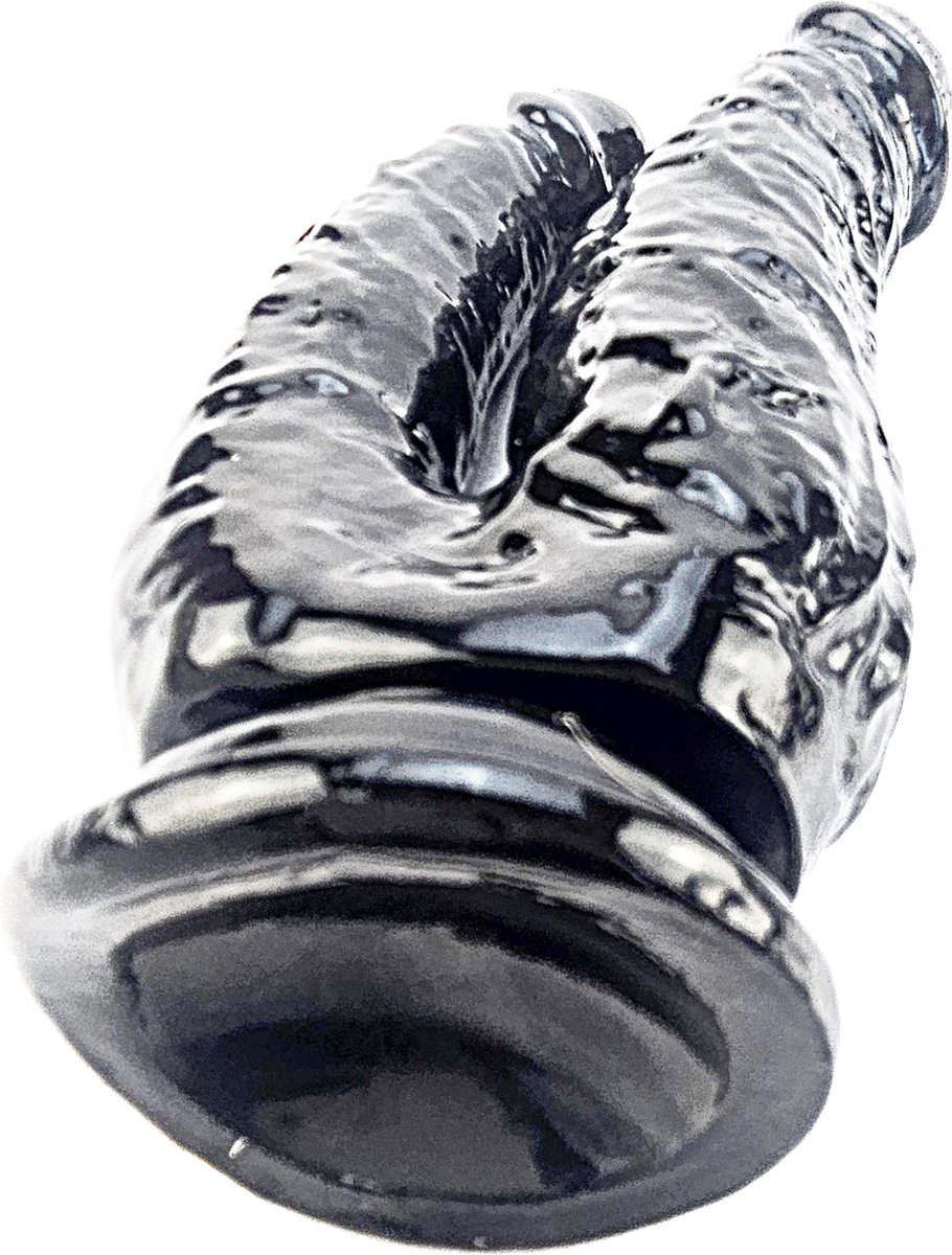 BNDGx® - Dildo - Dubbel anaal vaginaal - 21cm 16cm - Zwart Lange dikke Penis -Zuignap -Anaal Extreme BDSM SM Fetisch Seks speeltje