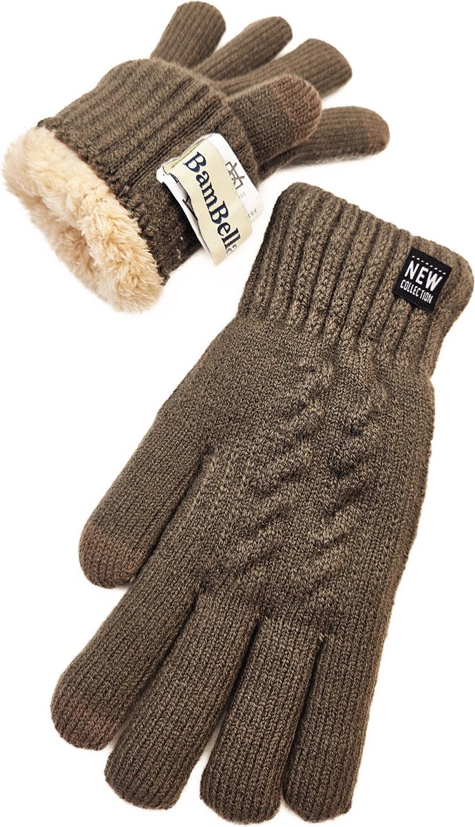 BamBella® Dikke Handschoenen winter heren Fleece borg fleece voering