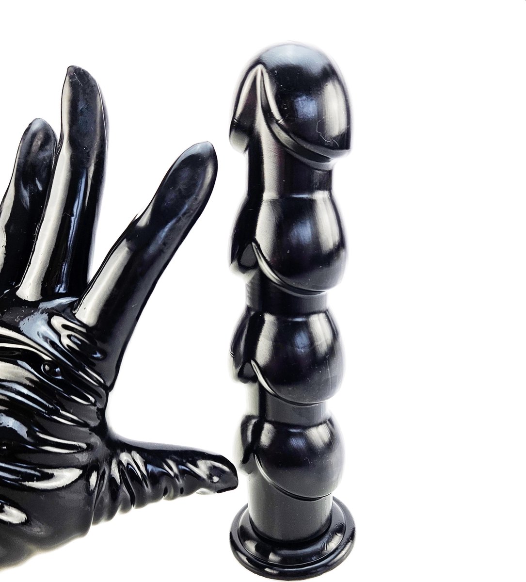BNDGx® - Dildo - Extreem Grote butt plug - Zwarte Lange dikke -Anaal BDSM SM Fetisch Seks speeltje