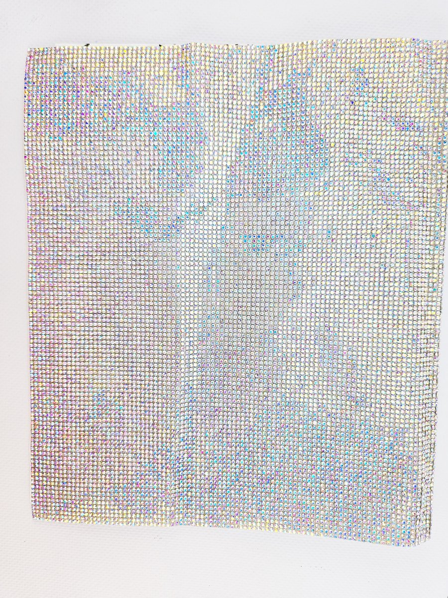 BamBella - Plak lint strass steentjes - Vel glitter plakband - 24cm X 20cm zelfklevend glitters steen hotfix versieren DIY knutselen meisjes craft art scrapbook