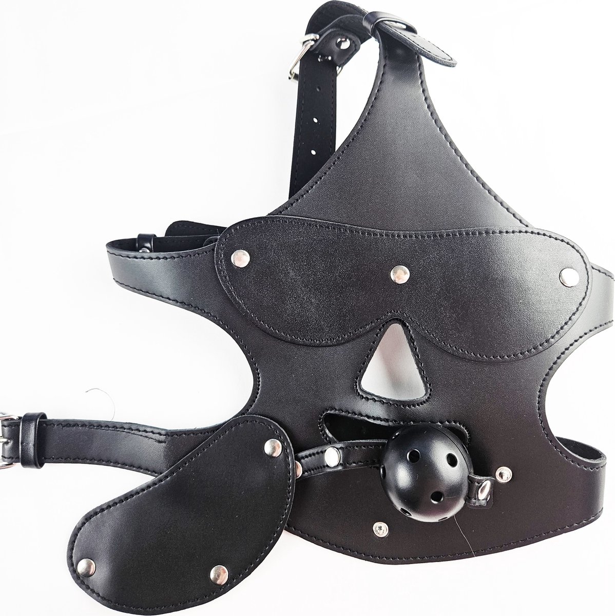 BNDGx® - Extreme BDSM Masker - Nep Leer - Met Gag - SM