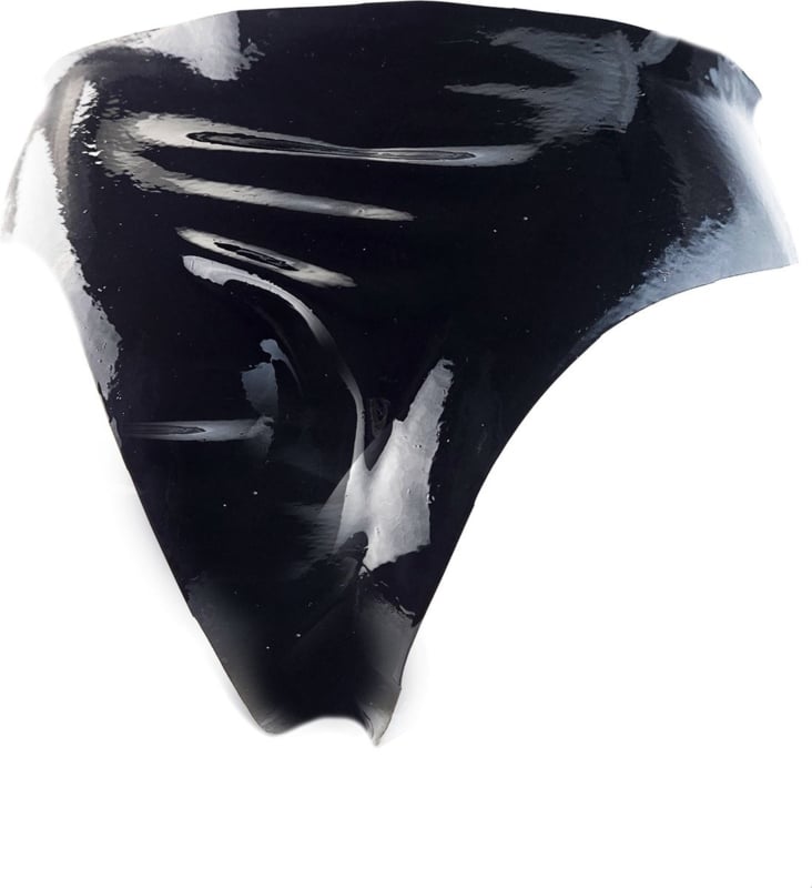 100% LATEX Onderbroek heren - Maat One size -BDSM SM sexy glans ondergoed Zwart voor mannen