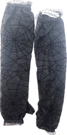 BamBella® - Sexy Handschoenen Lang Zwart kant spinnen web Halloween - Dames -