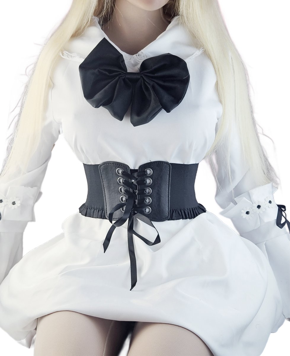 BamBella ® - Zwart Korset Mode Body Gothic Goth taille riem met veter sluiting korset belt