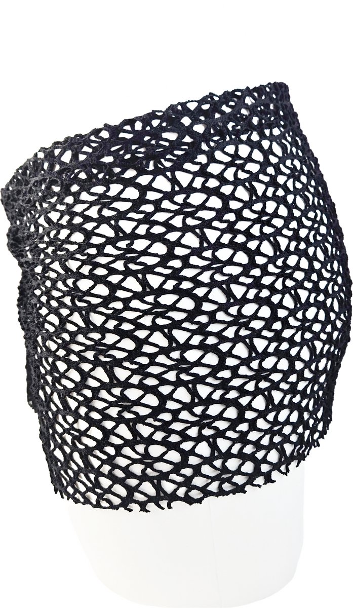 BamBella® - Omslag doek - Onesize omslag doek Strand rokje kort doorzichtig pailletten Zwart