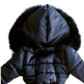 Kinderjas Bontkraag jas  Bontjas met grote bontkraag Winterjas BamBella